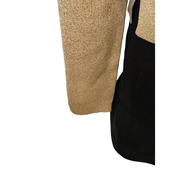 J.A.C Womens XL Vintage Gold Button-Up V-Neck Cardigan Sweater - Picture 5 of 7